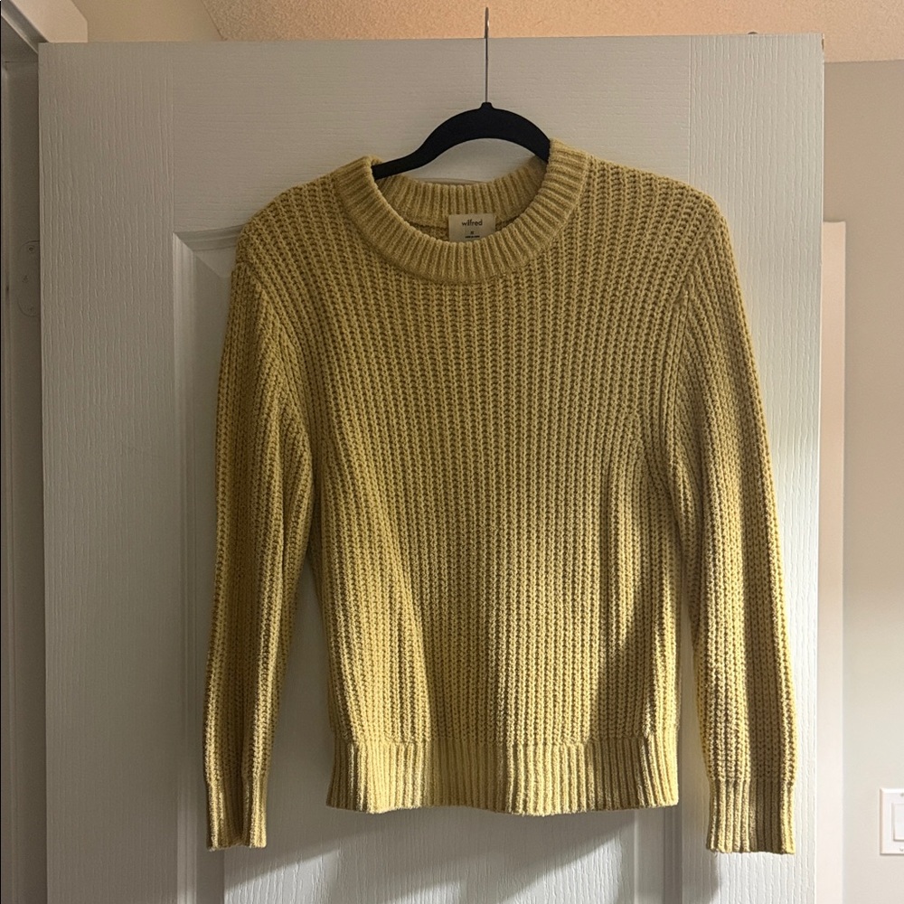 Wilfred Mustard Knit Women's Sweater